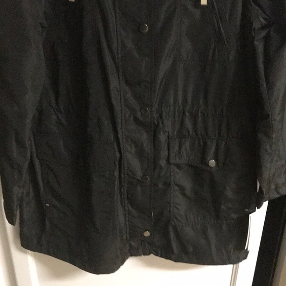 Larry Levine Black Water Repellent Jacket Coat M - Picture 3 of 6